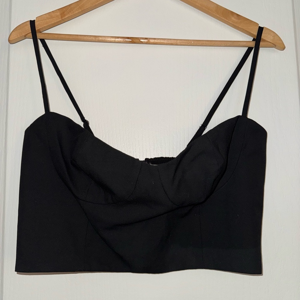 Aritzia Black Crop Top